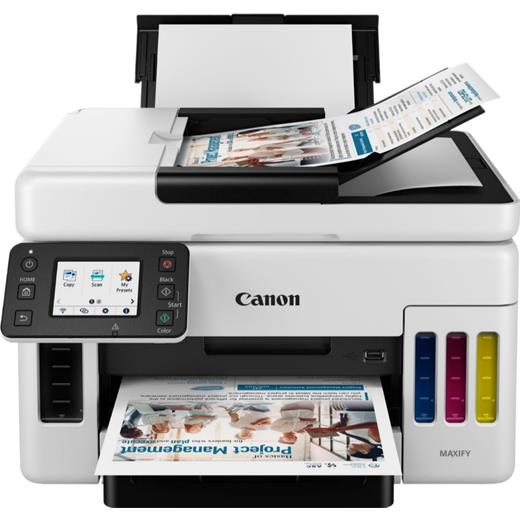 Canon MAXIFY GX6040 MegaTank Çok Fonksiyonlu Tanklı Yazıcı / Tarayıcı / Fotokopi / Wi-Fi / Ethernet / ADF (24/16ppm)