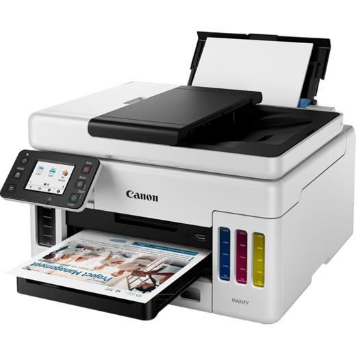 Canon MAXIFY GX6040 MegaTank Çok Fonksiyonlu Tanklı Yazıcı / Tarayıcı / Fotokopi / Wi-Fi / Ethernet / ADF (24/16ppm)