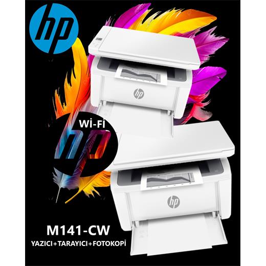 HP 7MD71A  LaserJet M141CW Tar/Fotokopi/Yazıcı A4